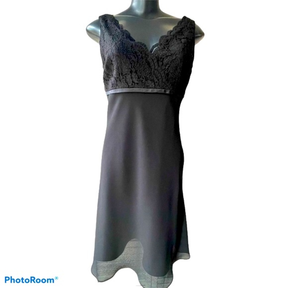 Black, fit and flare dress